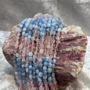 AKUAMARİN VE PEMBE QUARTZ (KARIŞIK TAŞ)