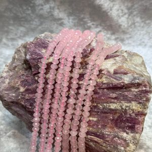 Pembe Quartz (Rondela,faset kesim)