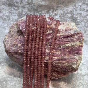 Çilek Quartz (Rondela,faset kesim)