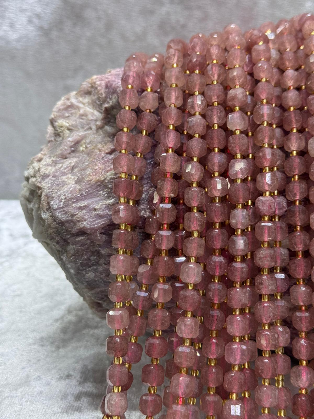 çilek quartz (küp kesim) - Image 2