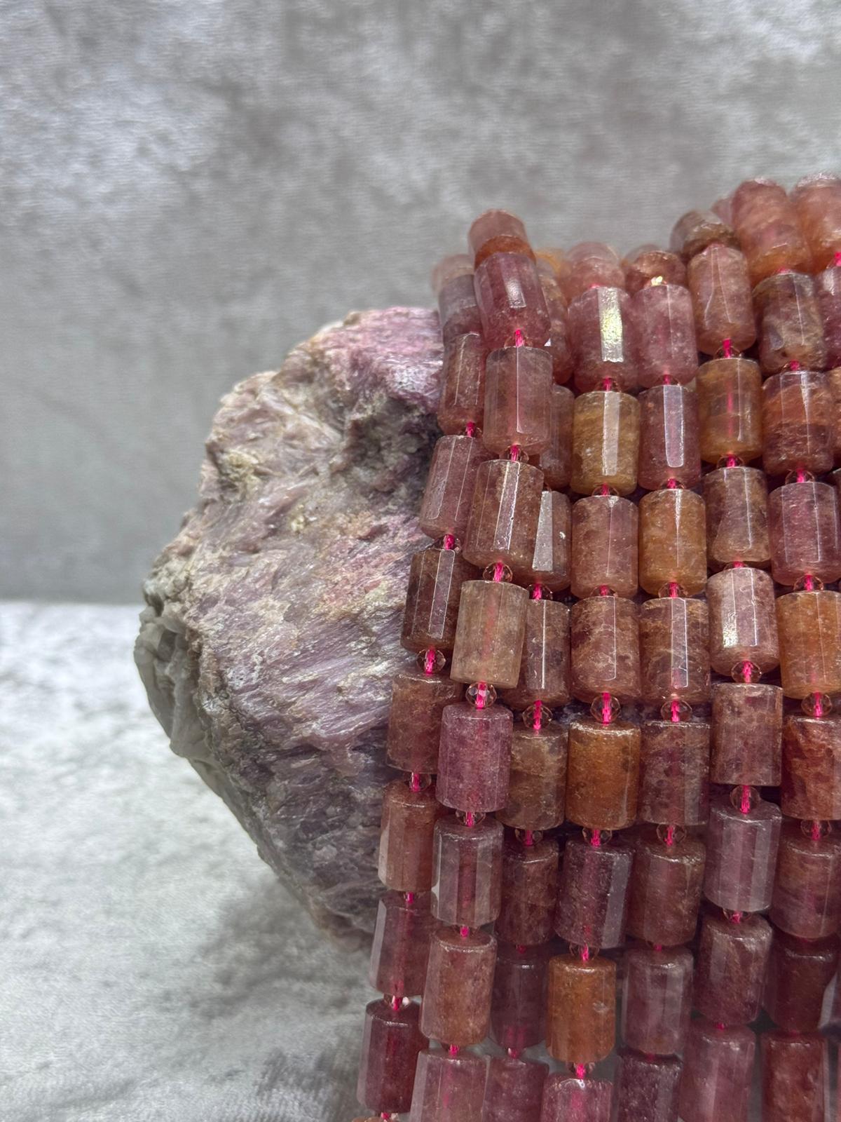çilek quartz (silindir kesim) - Image 2