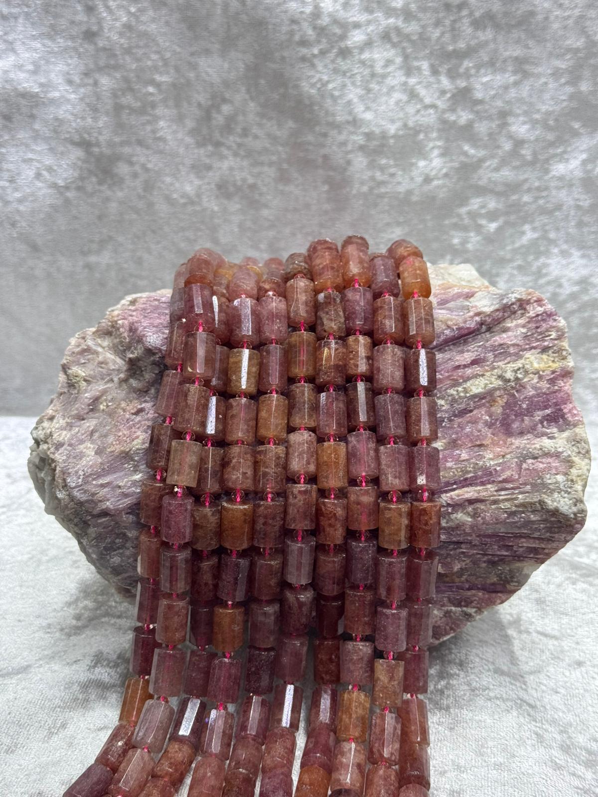 çilek quartz (silindir kesim)