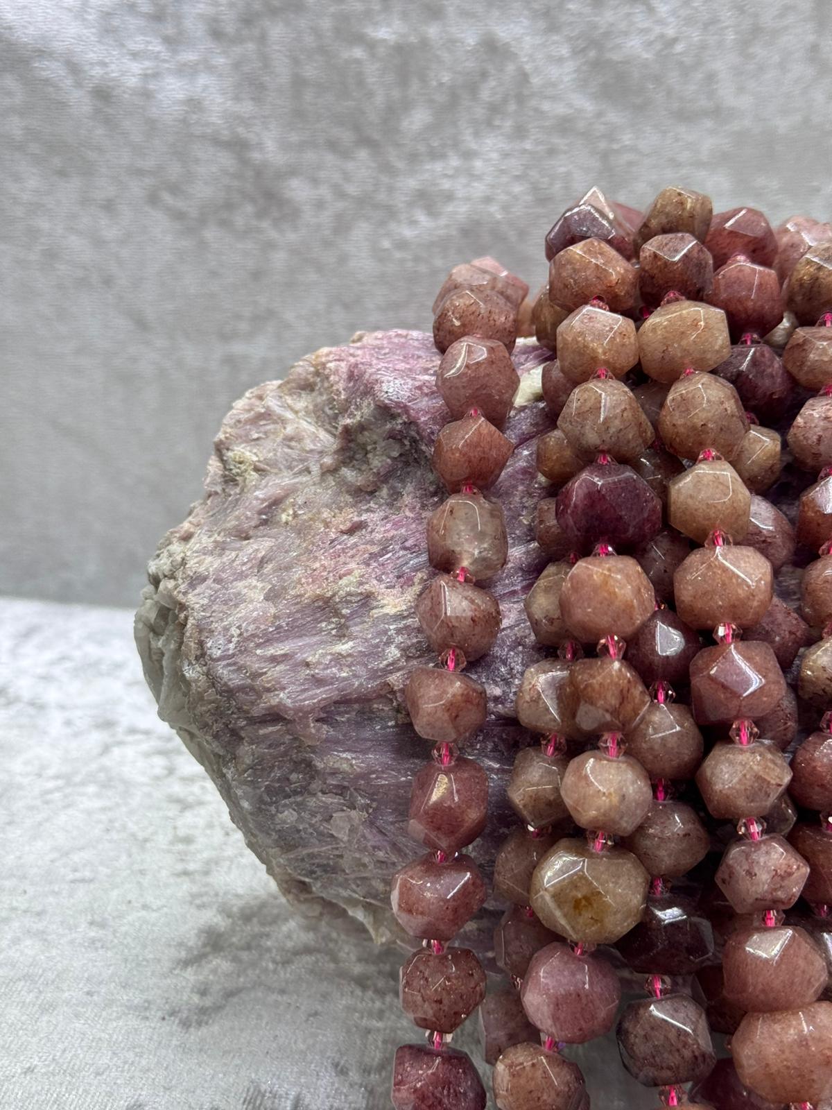 çilek quartz (amorf) - Görsel 2