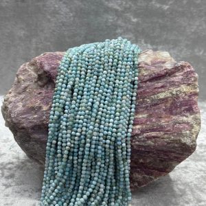 larimar faset (4 mm)