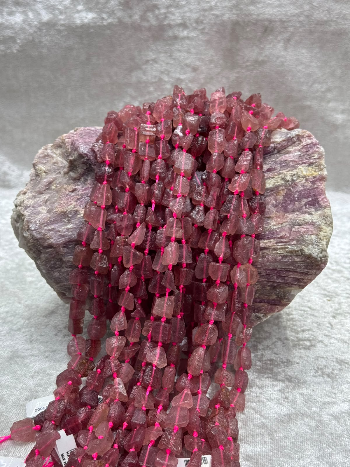 Çilek Quartz (ham taş)