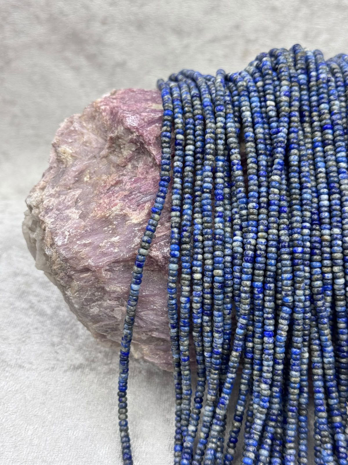 Lapis lazuli (rondela kesim) - Görsel 2