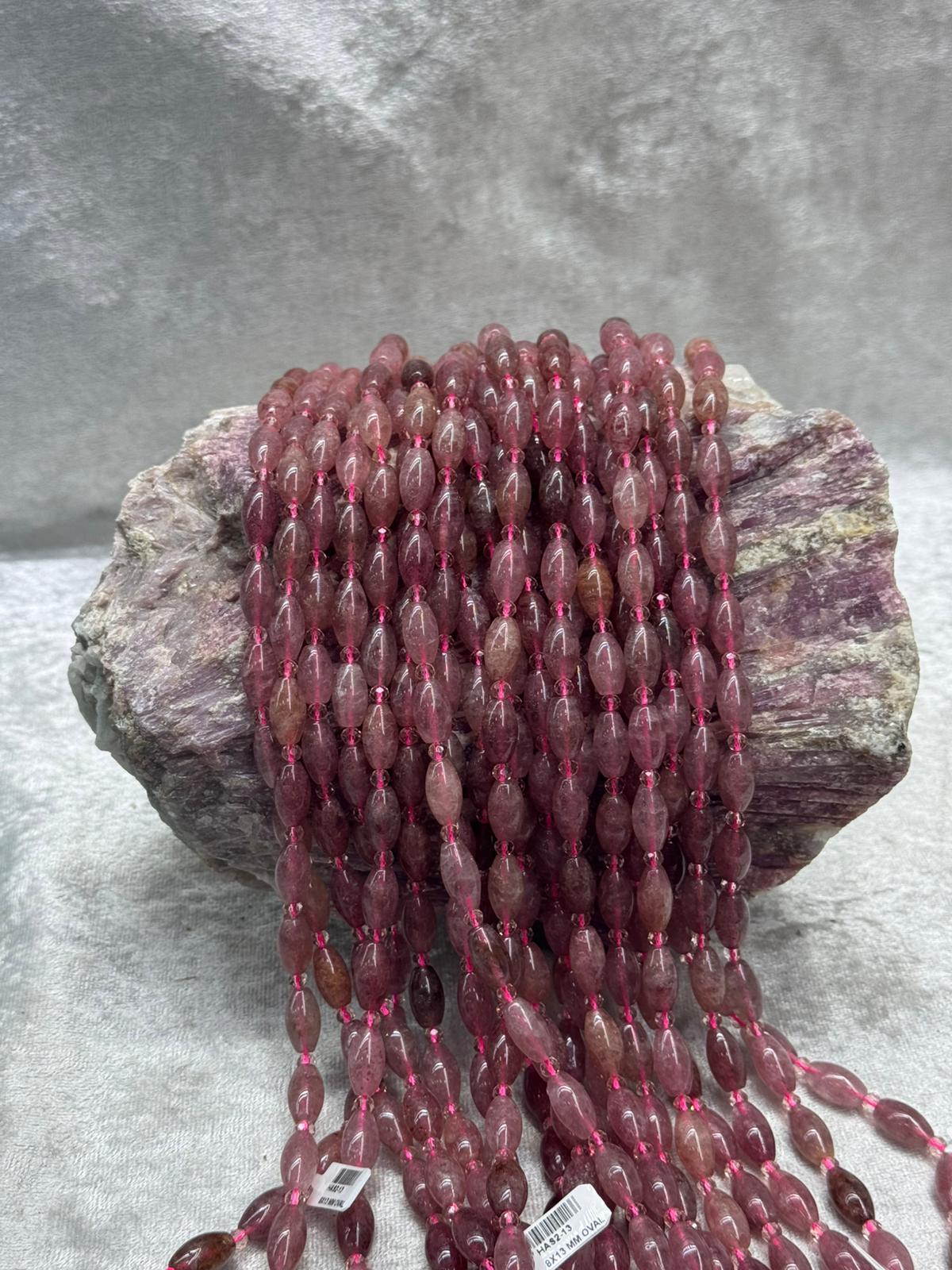 Strawberry quartz arpa kesim
