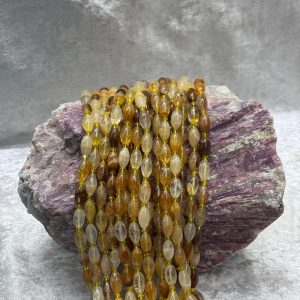 Gold rutil quartz arpa kesim