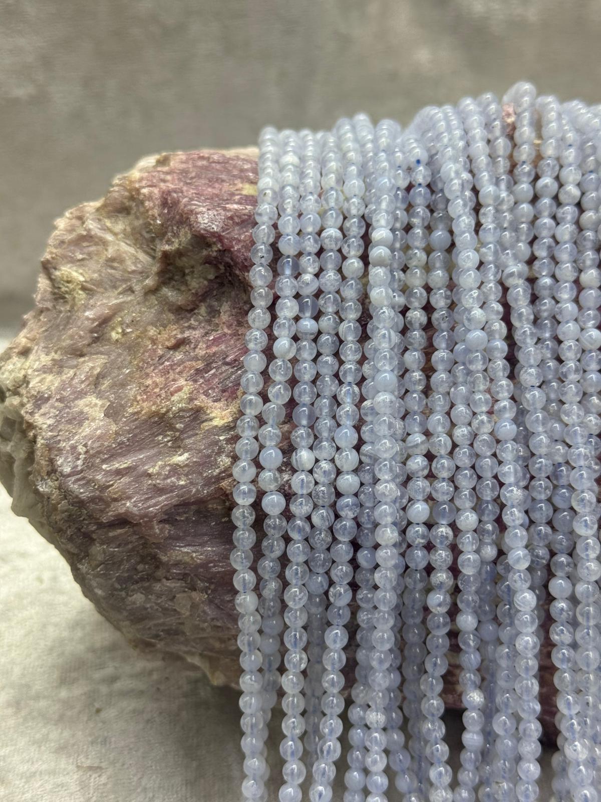 Blue agat 4 mm - Görsel 2